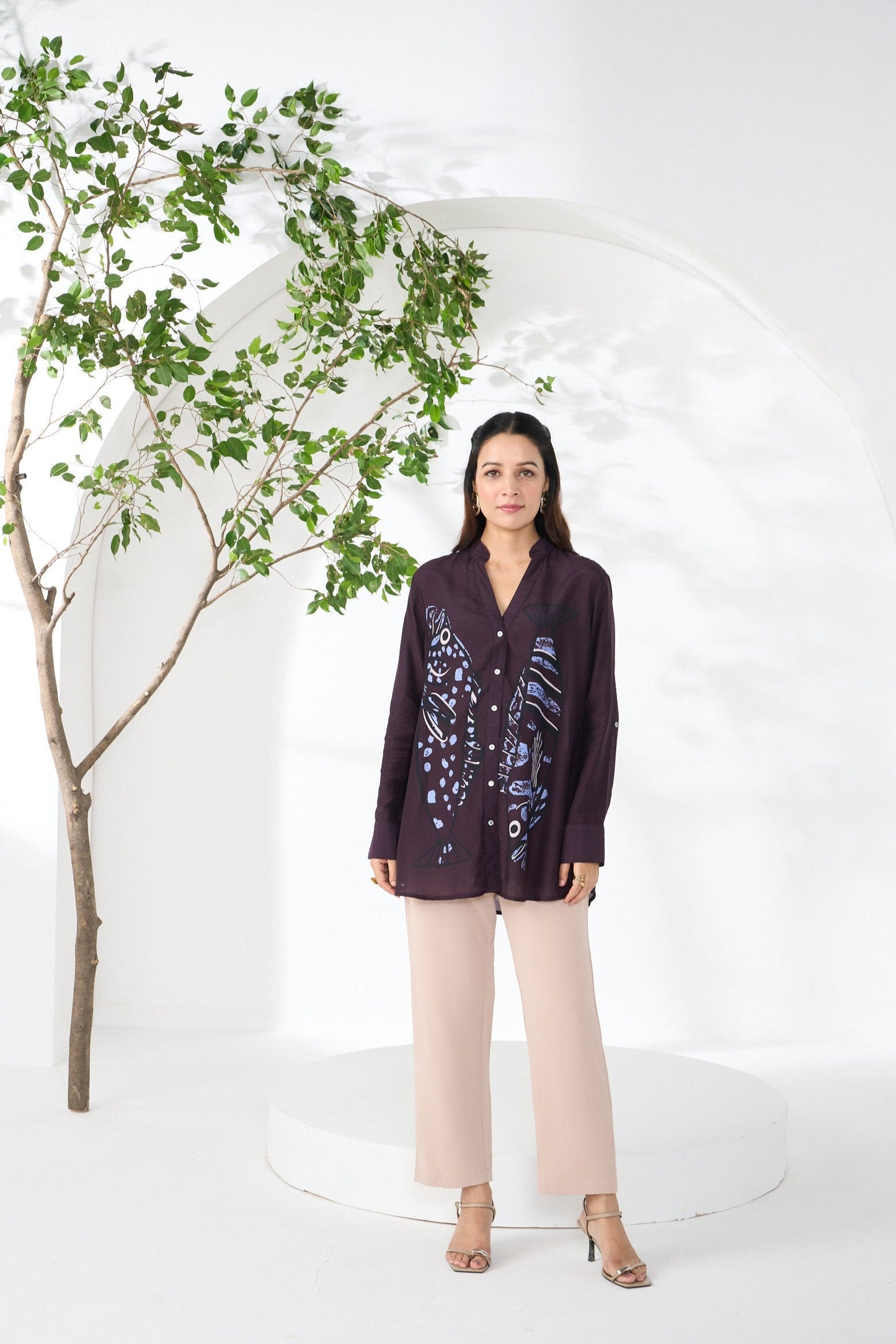 Samaya Eggplant Elegance Shirt