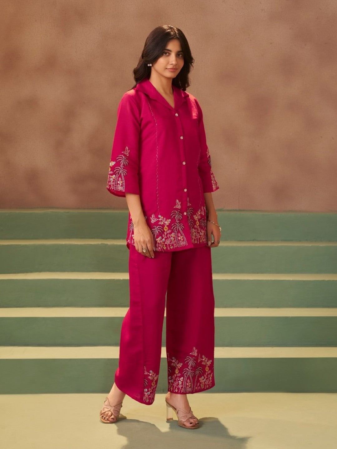 Tiesta Crimson Glow Co-ord Set