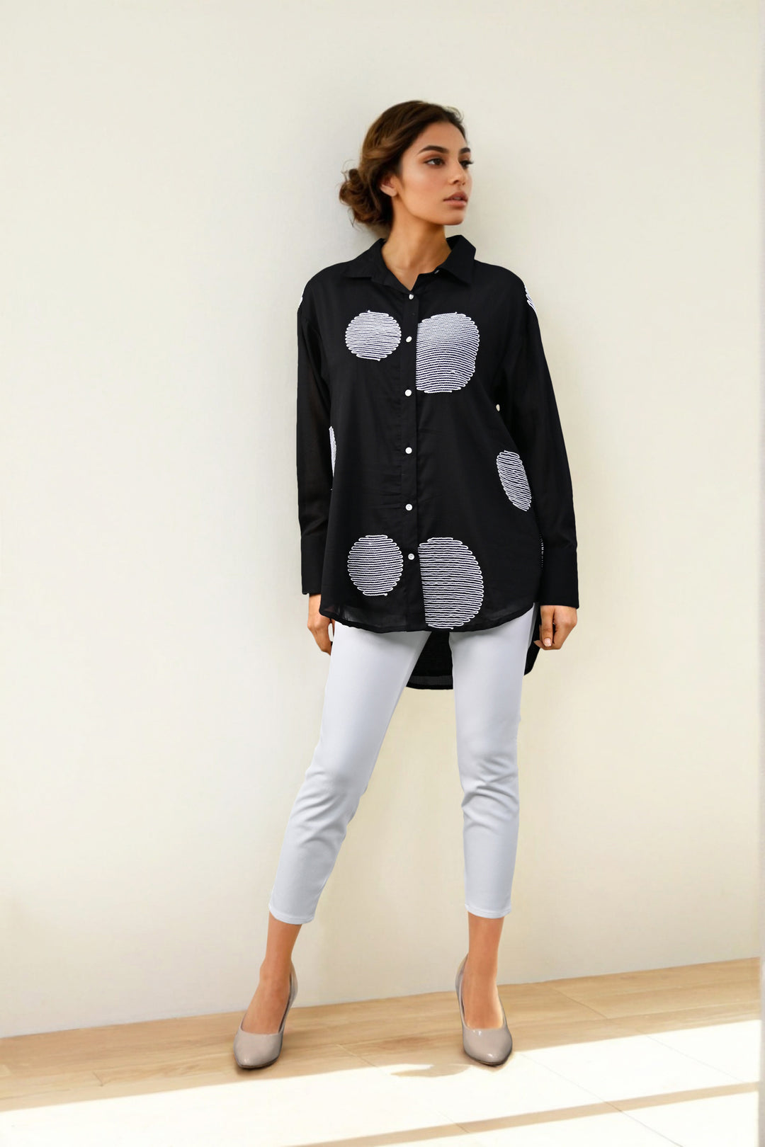 Obsidian Stitch Cotton Shirt