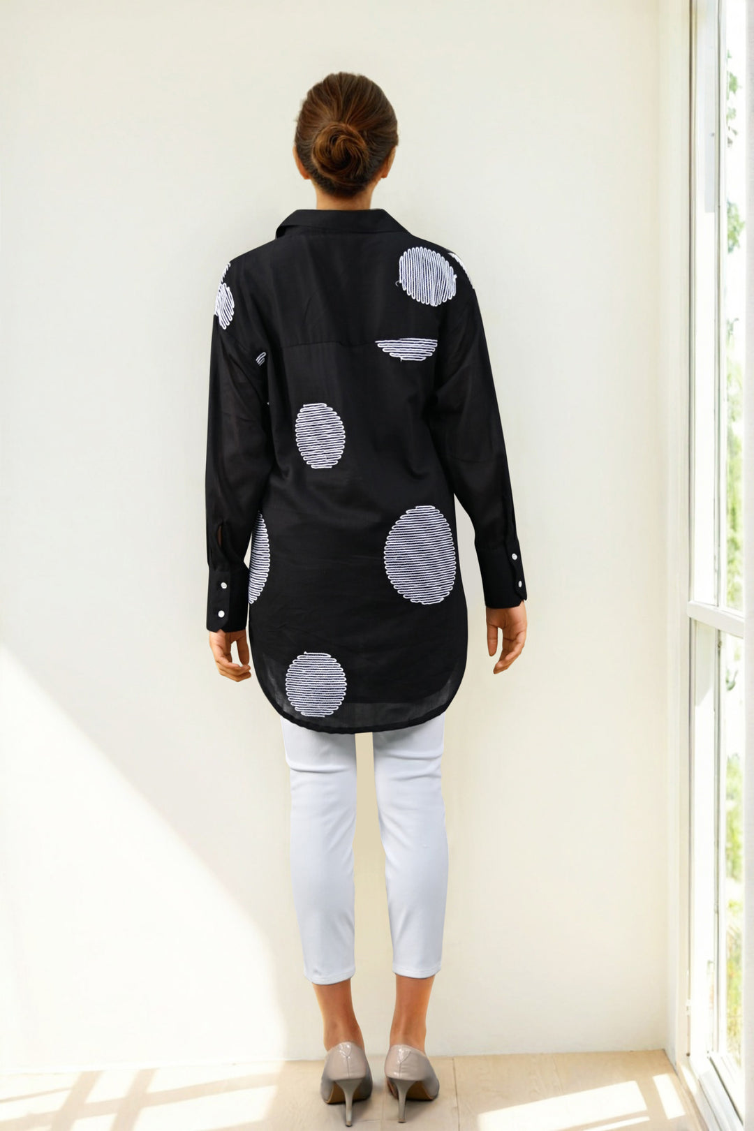 Obsidian Stitch Cotton Shirt