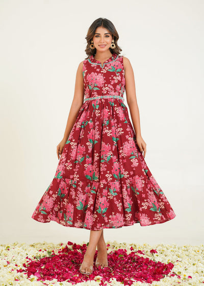 Vermi Garden Handcrafted Cotton Dress