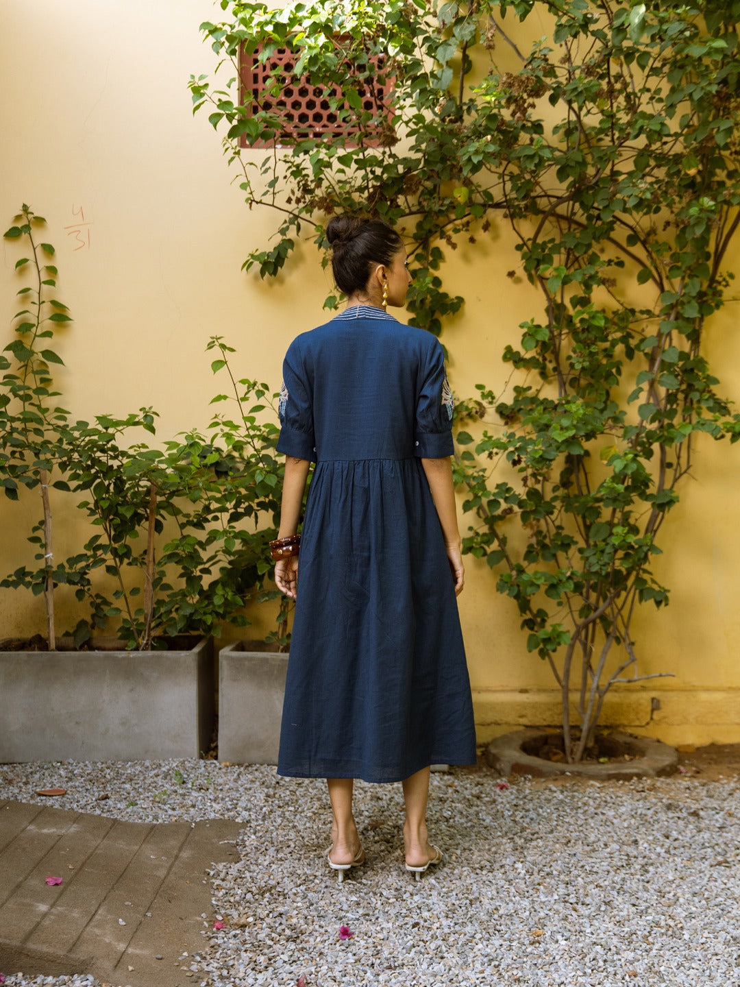 Trinelle Embroidered Cotton Dress