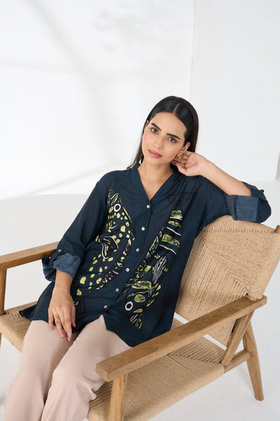Teal Samaya Classic Shirt