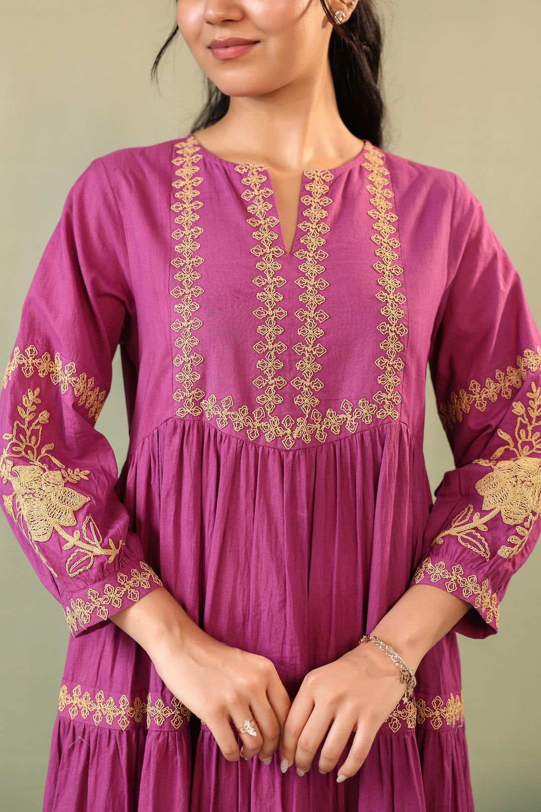 Munselle Elegance Embroidered Dress