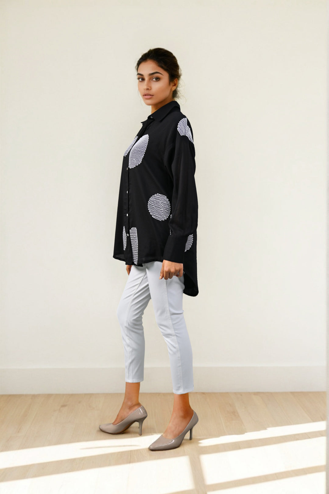 Obsidian Stitch Cotton Shirt