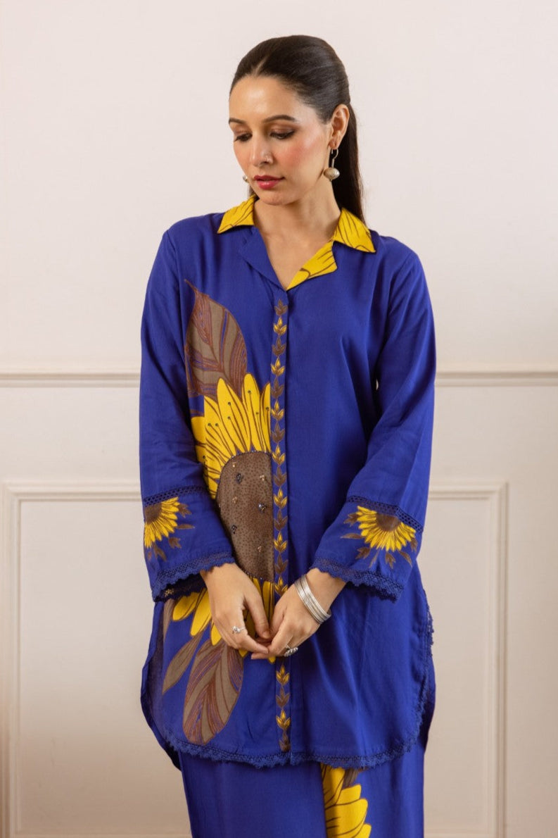 Stravi Designer Aquatic Co-ord Set for Vacation & Resort Wear