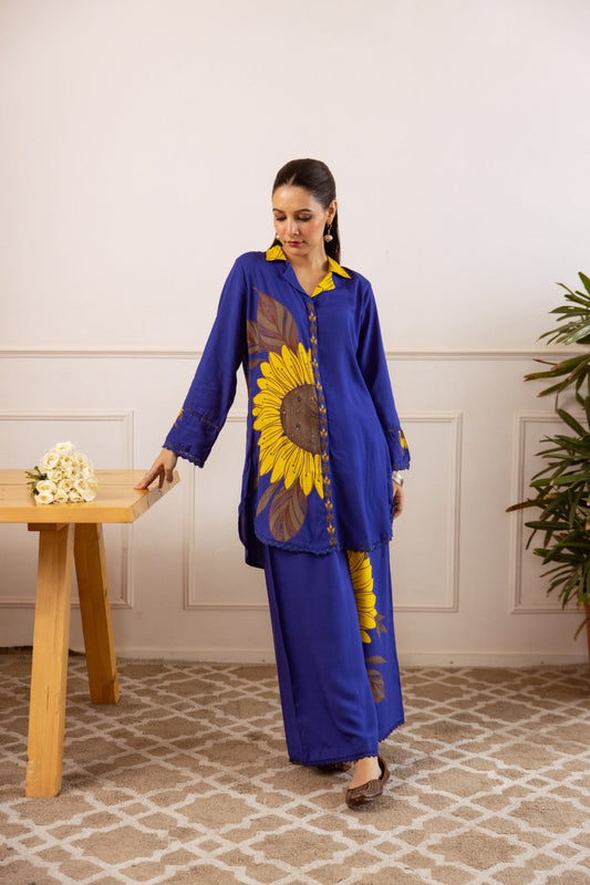 Stravi Designer Aquatic Co-ord Set for Vacation & Resort Wear