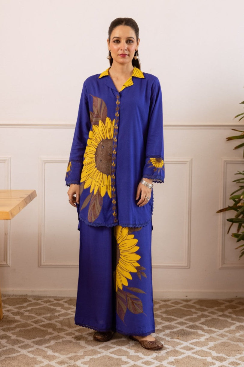 Stravi Designer Aquatic Co-ord Set for Vacation & Resort Wear
