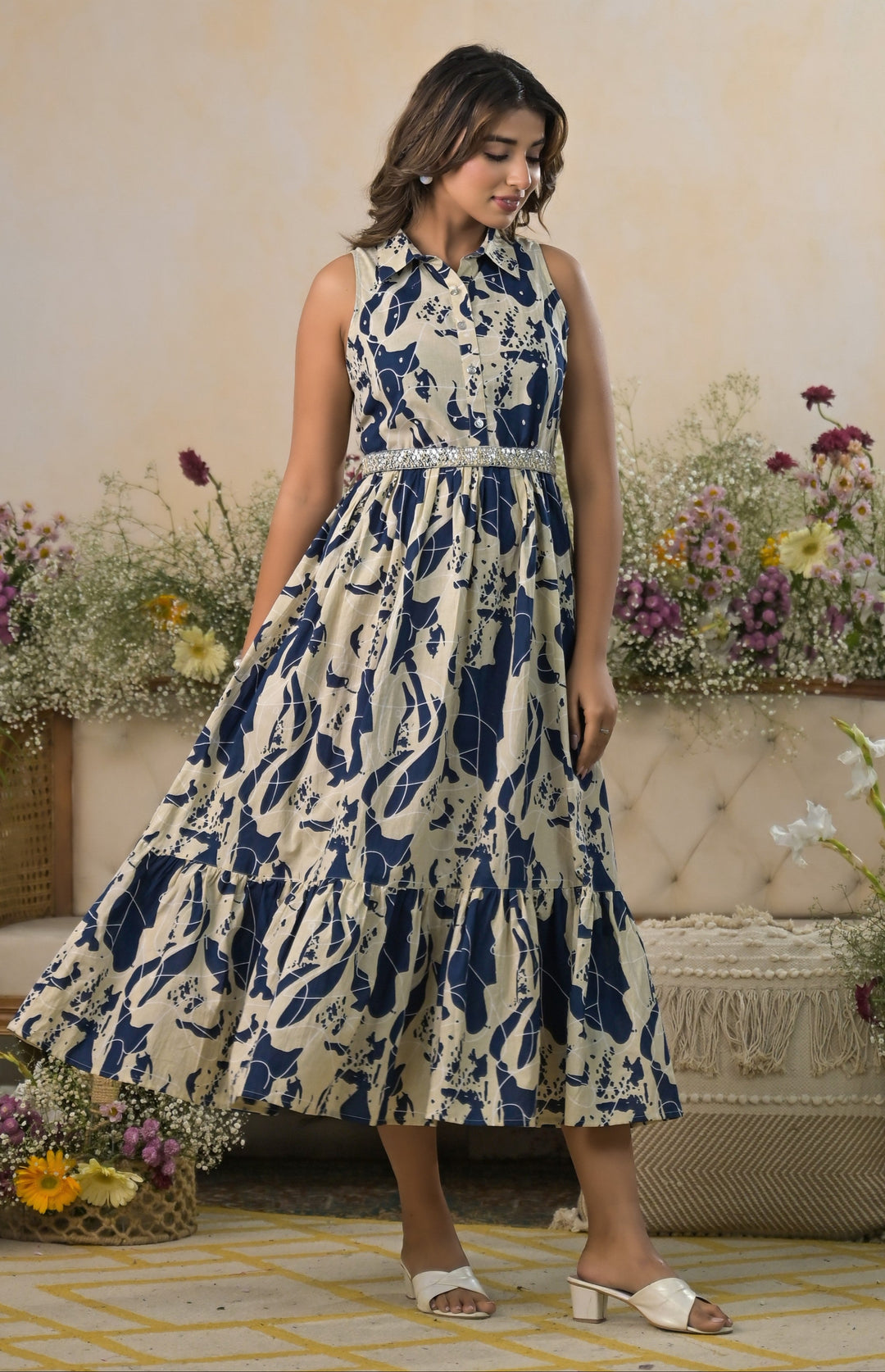 Indie Charm Handcrafted Cotton Dress