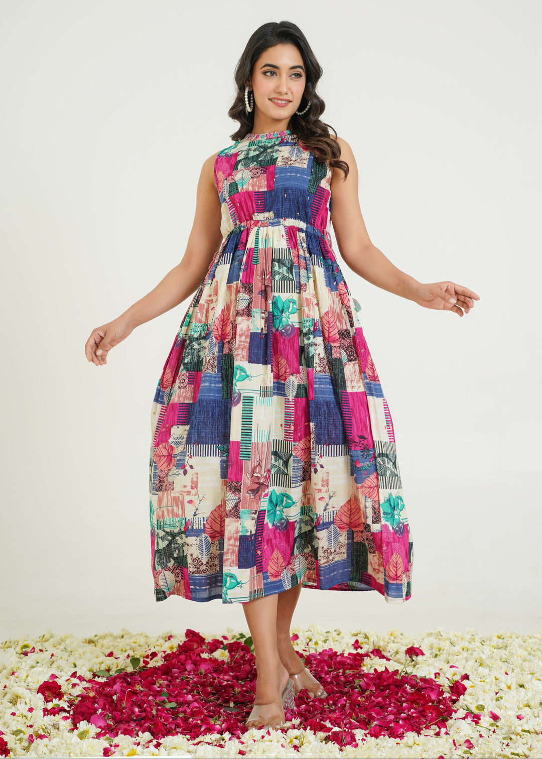 Vibe Essence Embroidered Midi Dre