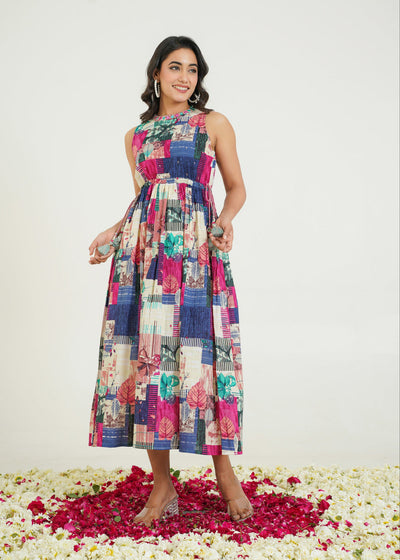 Vibe Essence Embroidered Midi Dre