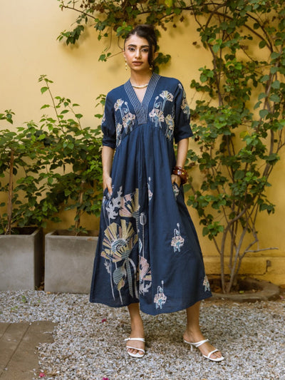 Trinelle Embroidered Cotton Dress